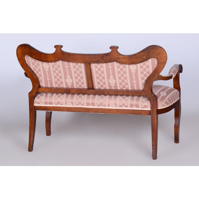 Biedermeier Oak Seating Set in Walnut, Austria, 1840s, Set of 5 For Sale - Image 10 of 18