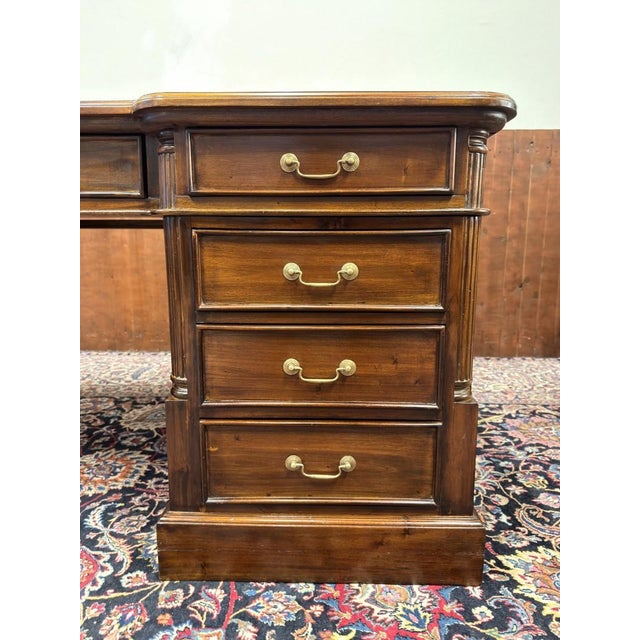 Chesterfield English Desk in Teak For Sale - Image 14 of 18