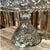 Vintage Fostoria American Clear Glass Square Pedestal Cake Stand / Salver with Rum Well Fostoria American Clear-Excellent...