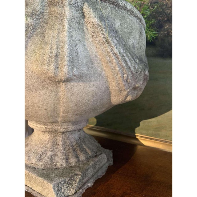 Stone English Stone Urns, 1920s, Set of 2 For Sale - Image 7 of 9