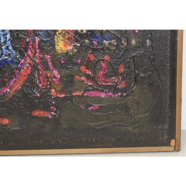Marcia Pagels Original Acrylic Abstract Painting c.1966 For Sale - Image 5 of 9