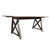 76" Industrial Trestle base work table desk Warm wood paired with an industrial style trestle metal base. Great for a work...