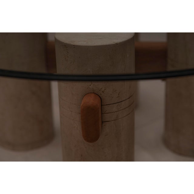 German Brutalist Travertine Coffee Table, 1970s For Sale - Image 9 of 13