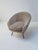 Mid-Century Modern Lounge Chairs in Bouclé Fabric with Brass Feet, Italy, 1950s, Set of 2 For Sale - Image 3 of 9