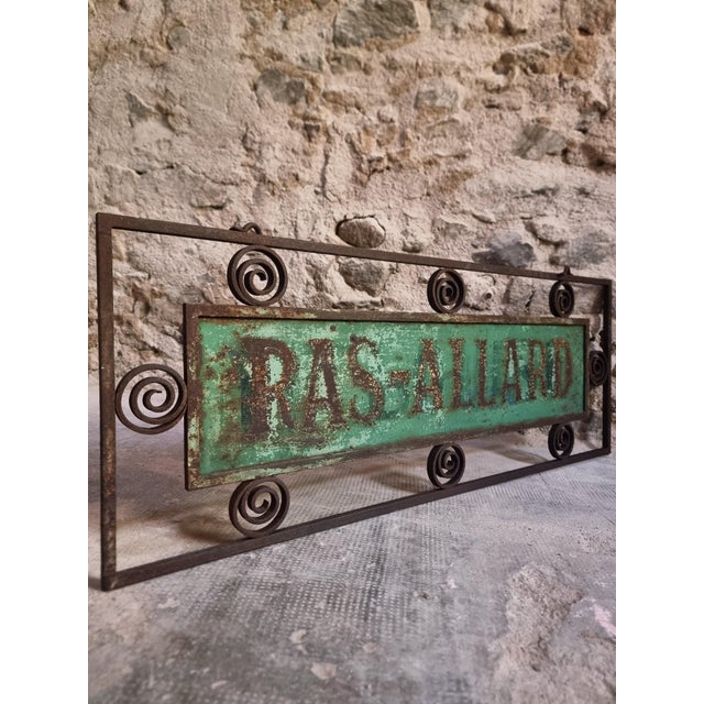 An antique double-sided French shop sign dating from the late 19th century. Believed to have originated from a storefront...
