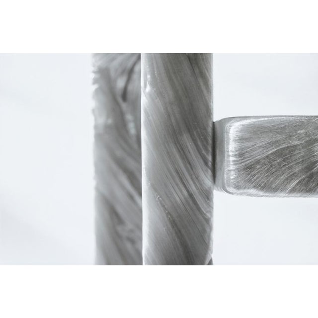 Mother of Pearl Finish Side Table by Marten and Joost For Sale - Image 6 of 8