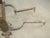 Vintage Spanish Revival Hammered Iron Three Piece Andirons Fireplace Accessorie For Sale - Image 14 of 15