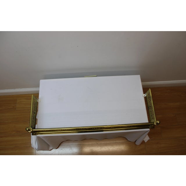 C. 19th Century Brass Reticulated Fireplace Fender