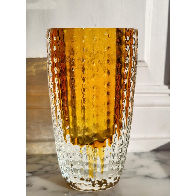 Mid-Century Glass Vase from Kurt Wokan, 1960s For Sale - Image 11 of 14