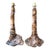 Vintage Hand Made Faux Bois Ceramic Lamps - A Pair For Sale