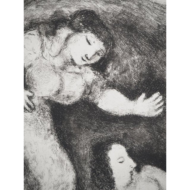Marc Chagall, Lot and His Daughters, Original Engraving For Sale - Image 4 of 6