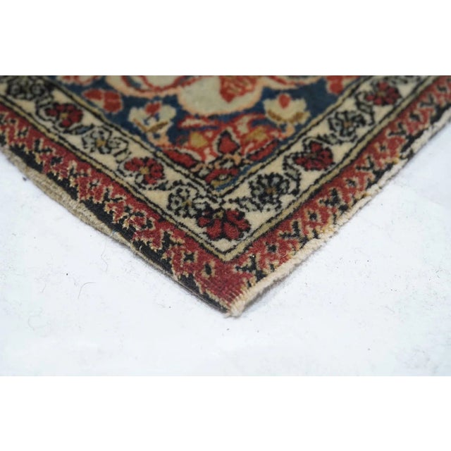 1900 - 1909 Antique Mohtasham Kashan Rug 4'6'' X 6'10'' For Sale - Image 5 of 10