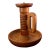 Large Pinewood Mid-Century Swedish Candle Holder For Sale