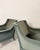 Mid-Century Modern French Lounge Chairs in Green Velvet and Lacquered Wood, 1950, Set of 2 For Sale - Image 15 of 17