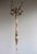 Stone Italian Ornate Antique Brass & Onyx Square Marble Coat Hat Rack Hall Tree Stand For Sale - Image 7 of 14