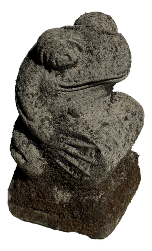 Small Balinese Limestone Frog Sculpture, 2000s