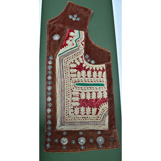 Tribal Ethnic Clothing Piece Framed For Sale - Image 3 of 4