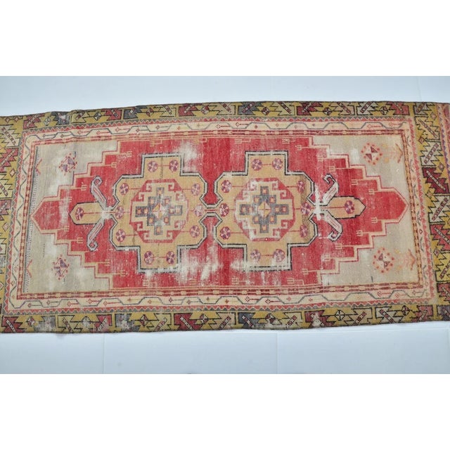 Handmade wool carpet in Turkish Anatolia , Vintage Oushak Rug,Turkish Vintage Anatolian Rug, Handmade wool Rug . One Of...