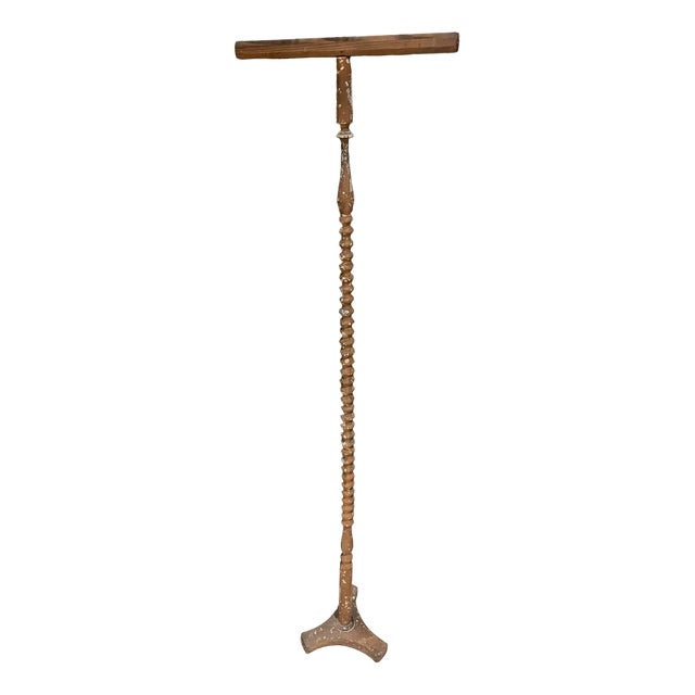 Large Turned Wooden Stand For Sale