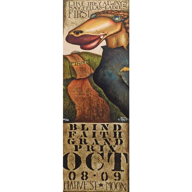 Paper Markus Pierson "Blind Faith Suite-Man & Woman" Hand Signed Limited Ed. Fine Art For Sale - Image 7 of 10