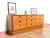 Mid Century Modern Vintage Teak Dresser Bank of Drawers Chest For Sale - Image 4 of 15