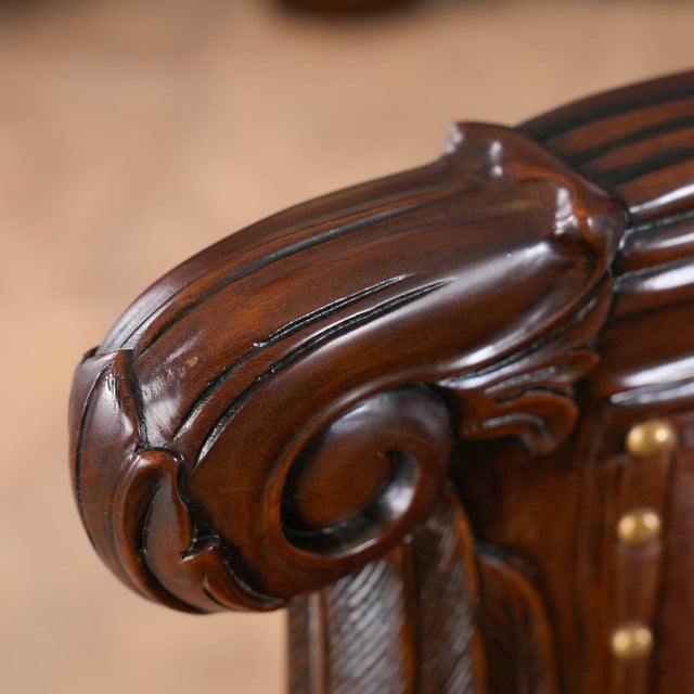 Leather Swan Arm Chair For Sale - Image 9 of 14