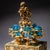 Gold Sedan Chair with Perfume Flasks in the style of Johann Melchior Dinglinger, Saxony, 1700, Set of 7 For Sale - Image 5 of 10