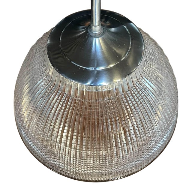 Vintage Halophane Pendant Light For Sale