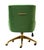 Transitional Beatrix Green Office Swivel Chair For Sale - Image 3 of 8