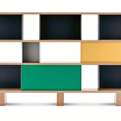 Nuage Shelving Unit in Wood and Aluminium by Charlotte Perriand for Cassina For Sale - Image 3 of 12