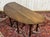 English Drop-Leaf Mahogany Gateleg Table, 1950s For Sale - Image 10 of 14