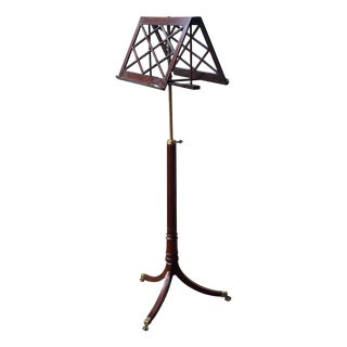 Regency Mahogany Duet Music Stand, 1800s For Sale