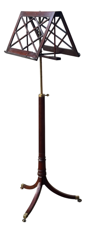 Regency Mahogany Duet Music Stand, 1800s