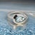 Traditional Natural Solitaire Aquamarine Ring Size 6.5 14k W Gold 1.60 Cts Certified For Sale - Image 3 of 10