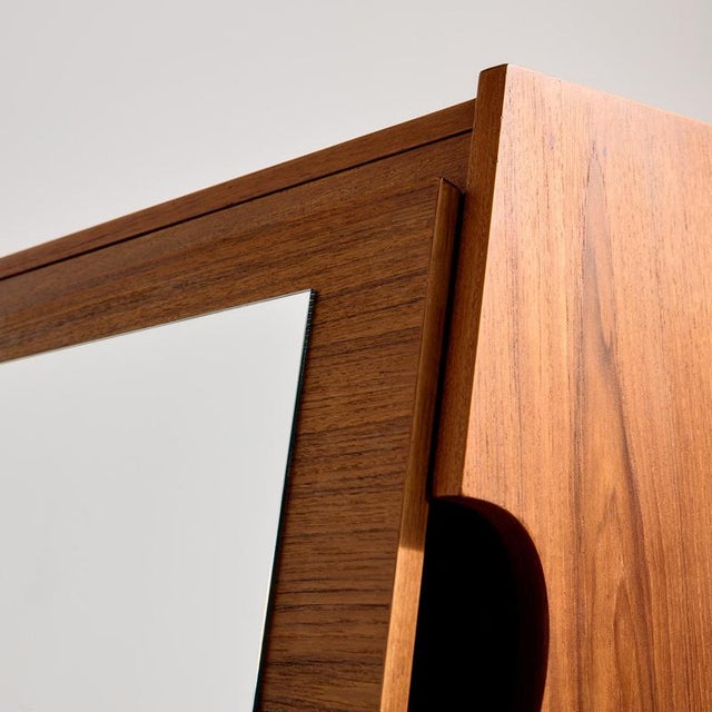 Brown Teak Bureau Desk, 1960s For Sale - Image 8 of 18