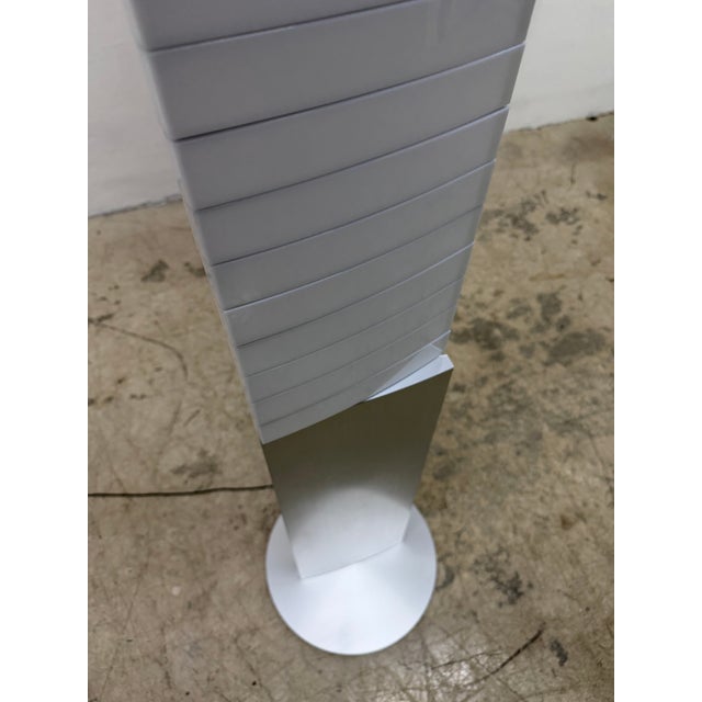 QisDesign Piano White Led Totem Floor Lamp, 2000s For Sale - Image 10 of 12