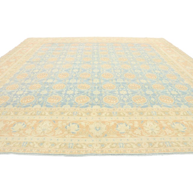 Traditional Vintage Portuguese Khotan Style Rug - 09'03 X 09'07 For Sale - Image 3 of 9