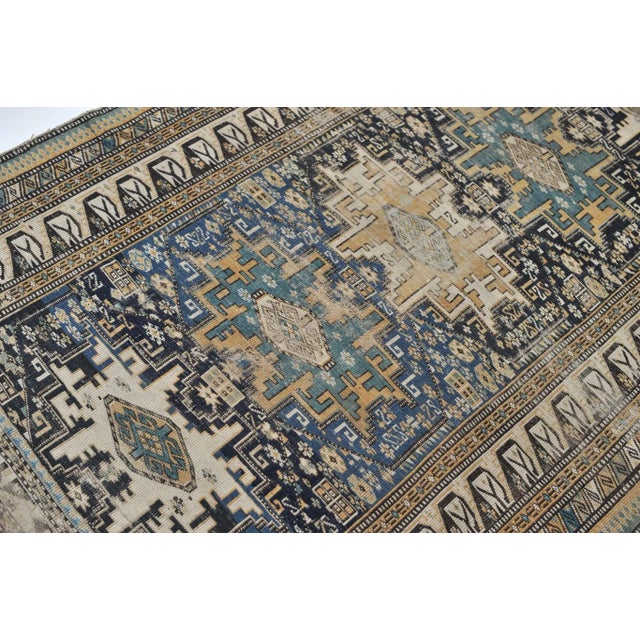 1910s Antique Edwin Shirvan Kuba Caucasus Mountains Rug, 4 x 6 For Sale - Image 5 of 11