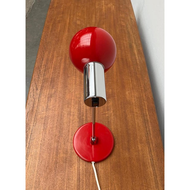 Metal Mid-Century German Minimalist Space Age Model 6654 Table Lamp from Kaiser Leuchten, 1960s For Sale - Image 7 of 18