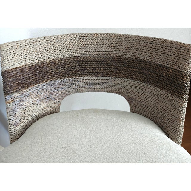 2020s Palecek Fritz Rope Counter Stools- Set of 3 For Sale - Image 5 of 10