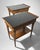Mid-Century Modern Mid-Century Modern Pair of Italian Wooden Nightstands With Black Glass Tops For Sale - Image 3 of 18