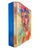 The artwork features a vibrant portrait that combines layers of resin with oil and Caran d'Ache, creating a dynamic...