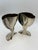 Postmodern Vintage Hordon Silverplate Interlocking Heart Toasting Goblets – Pair For Sale - Image 3 of 6