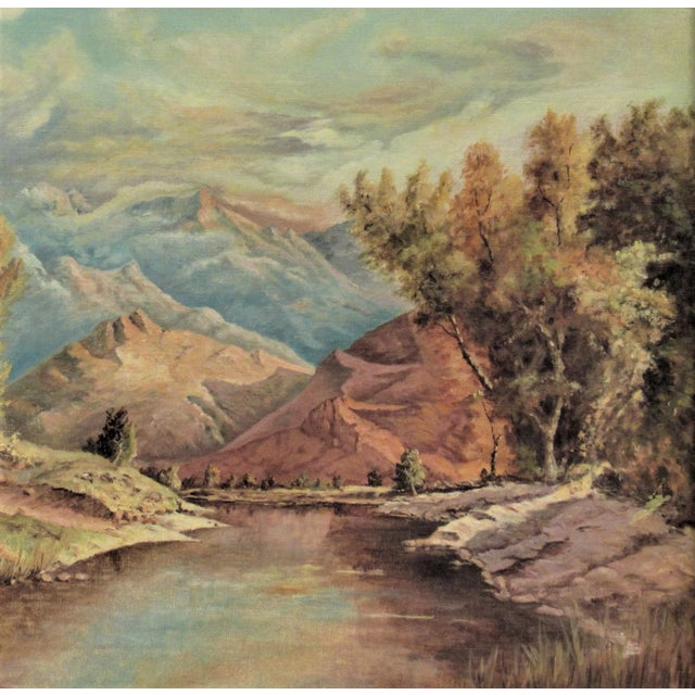 Impressionist Bernhard Kretzschmar, Landscape, 1961 For Sale - Image 3 of 7