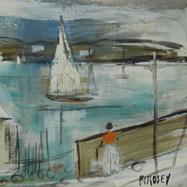 Alfred Birdsey Vintage Bermuda Bayscape Painting For Sale In West Palm - Image 6 of 10