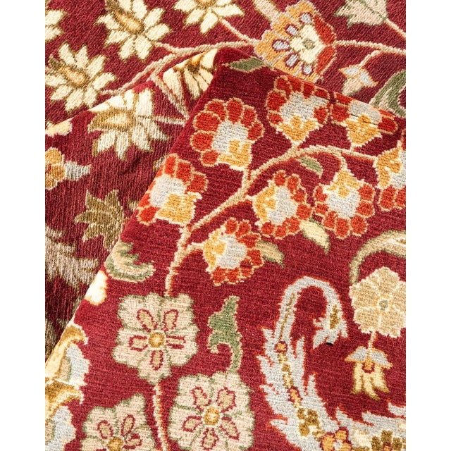 Textile Mogul, One-of-a-Kind Hand-Knotted Area Rug in Red, 8' 2" x 10' 5" For Sale - Image 7 of 8