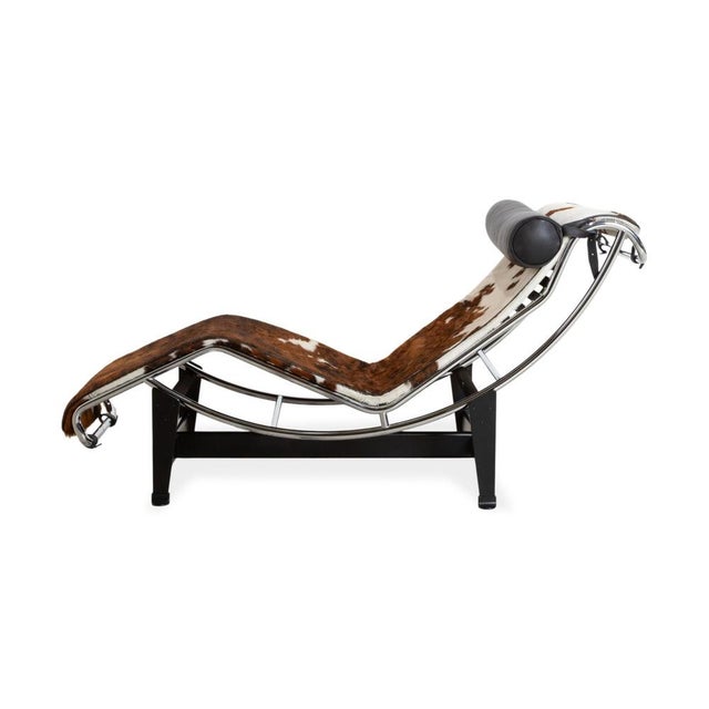 LC 4 Lounger in Brown Cowhide Fur by Le Corbusier for Cassina For Sale - Image 14 of 16