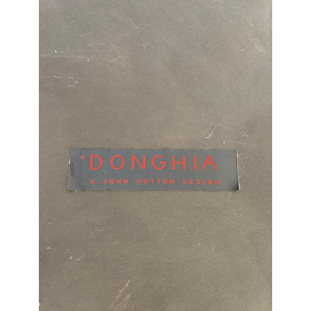 Early 1990's, vintage Donghia John Hutton "Noble" Club Chairs and Ottoman set. Light colored 100% pig skin chairs, need to...