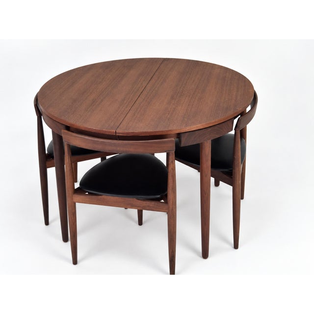 Round Extendable Dining Table and Chairs in Teak by Hans Olsen for Frem Røjle, Denmark, 1960s, Set of 5 For Sale - Image 10 of 18