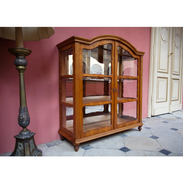 Biedermeier Display Cabinet with Mirror For Sale - Image 3 of 8